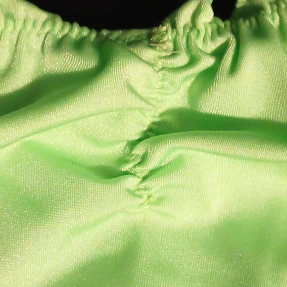 NEW Peixoto Ruffed Hipster Cheeky Bikini Swim Bottoms in Lime Green/Blue‎ Size L - Picture 7 of 14